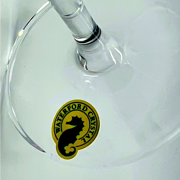 Waterford Lismore Diamond Monogram Letter "H”- Crystal Champagne Toasting Flutes - Picture 11 of 16